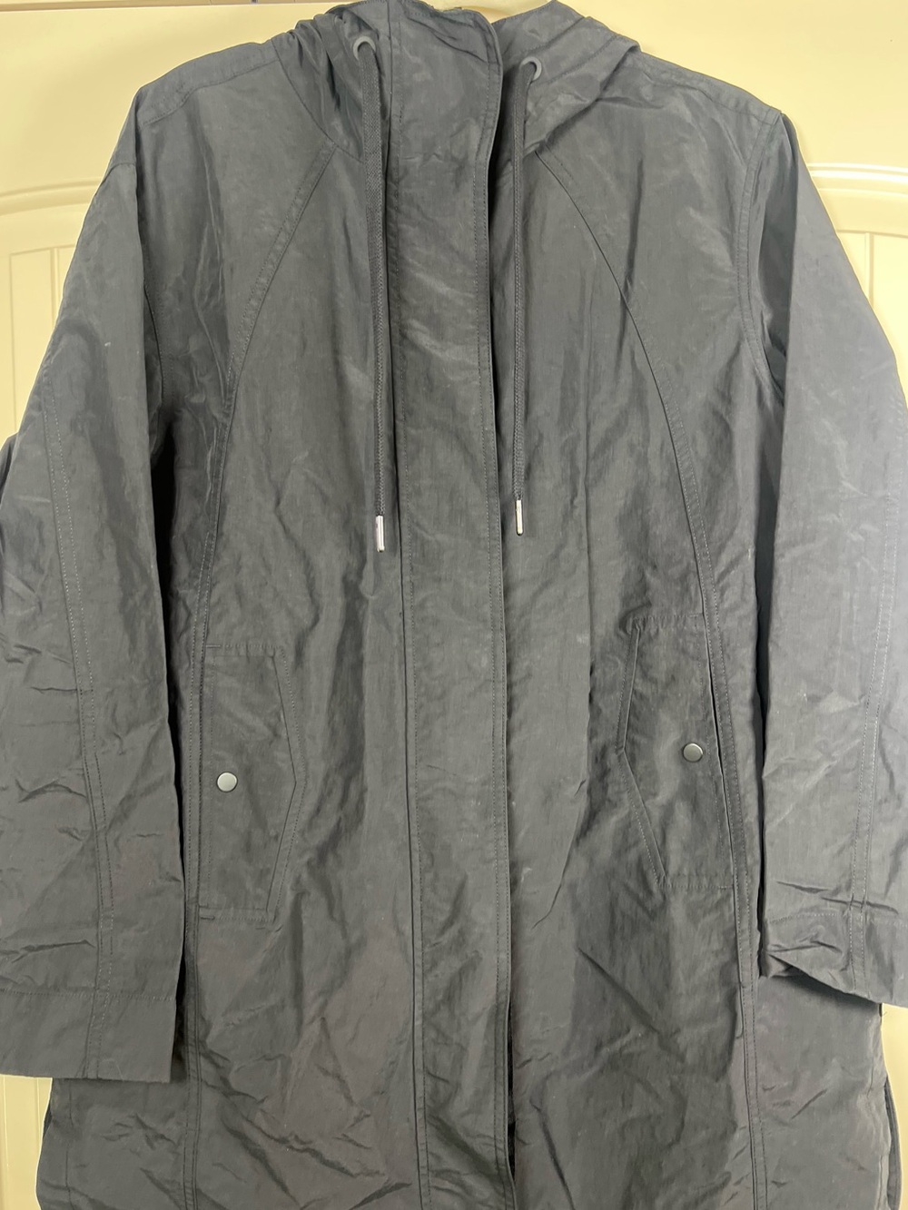 Athleta Everywhere Anorak Jacket Black‎ XS NWOT Rain Parka - Picture 7 of 13
